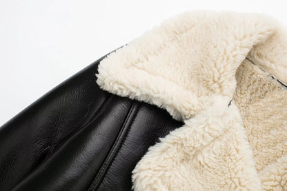 Warme Kurze Teddyfell Jacke Jacke JLR Design