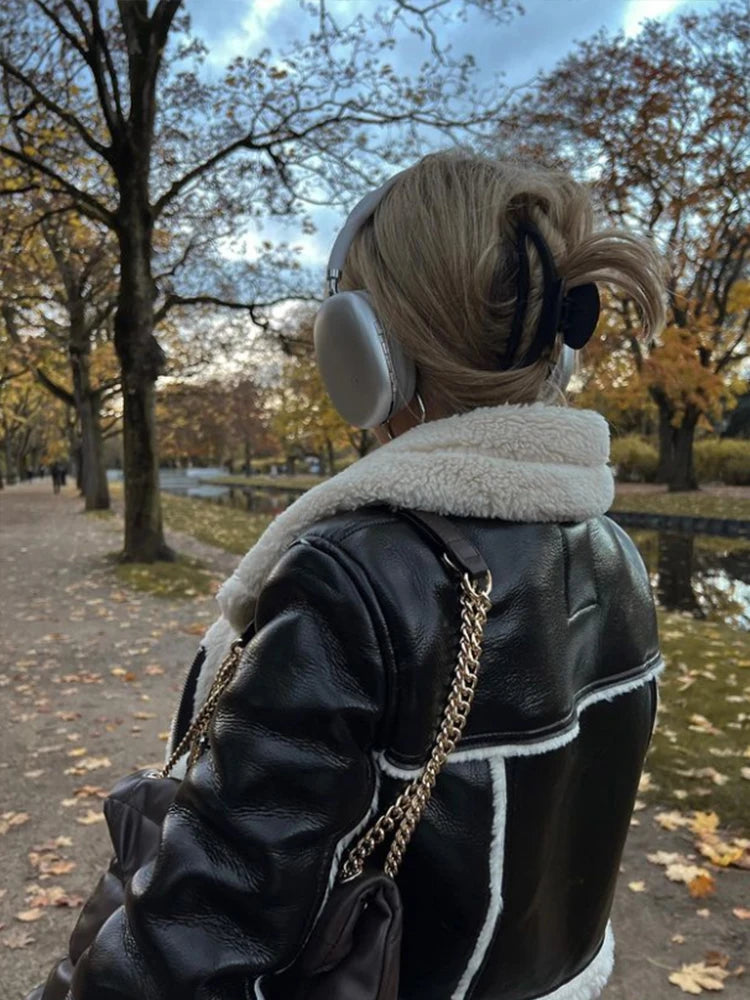 Warme Kurze Teddyfell Jacke Jacke JLR Design