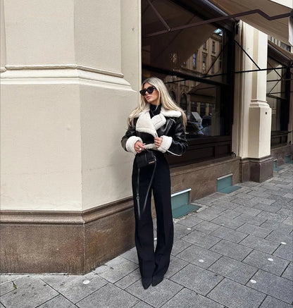 Warme Kurze Teddyfell Jacke Jacke JLR Design