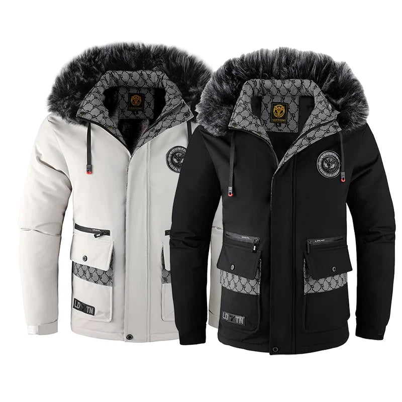 Wärmende Winterjacke für Herren Jacke JLR Design