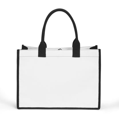 Weiße Canvas Shopper Tasche Einkaufstasche JLR Design