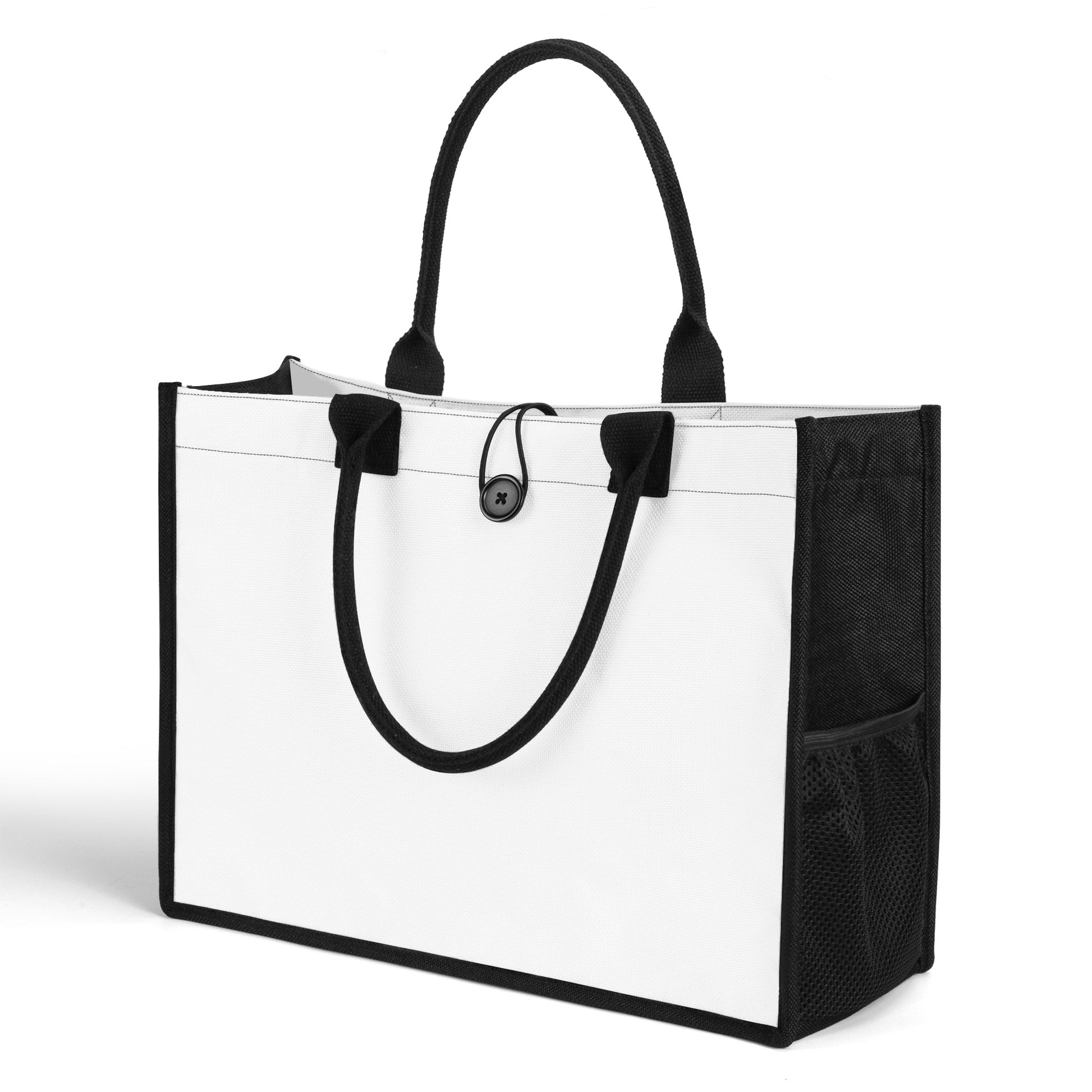 Weiße Canvas Shopper Tasche Einkaufstasche JLR Design