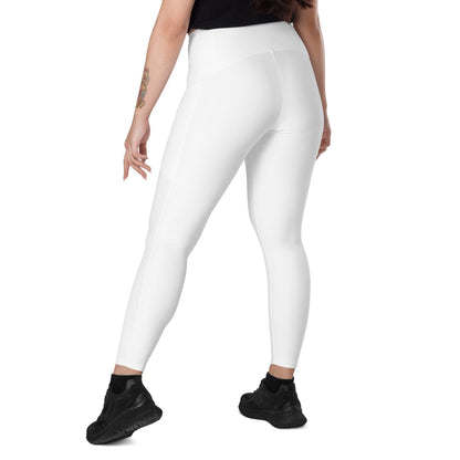 Weiße Damen V-Bund-Leggings mit Taschen V-Bund Leggings 59.99 1 Tasche auf jeder Seite, atmungsaktives Material, Damen, Design, einfarbig, Elastan, Fashion, Hoch tailliert, hoher Tragekomfort, Komfort, Mode, OEKOTEX100, Outfit, Polyester, schmeichelhafter Schnitt, Style, UPF50, V Bund Leggings, weiße, white JLR Design