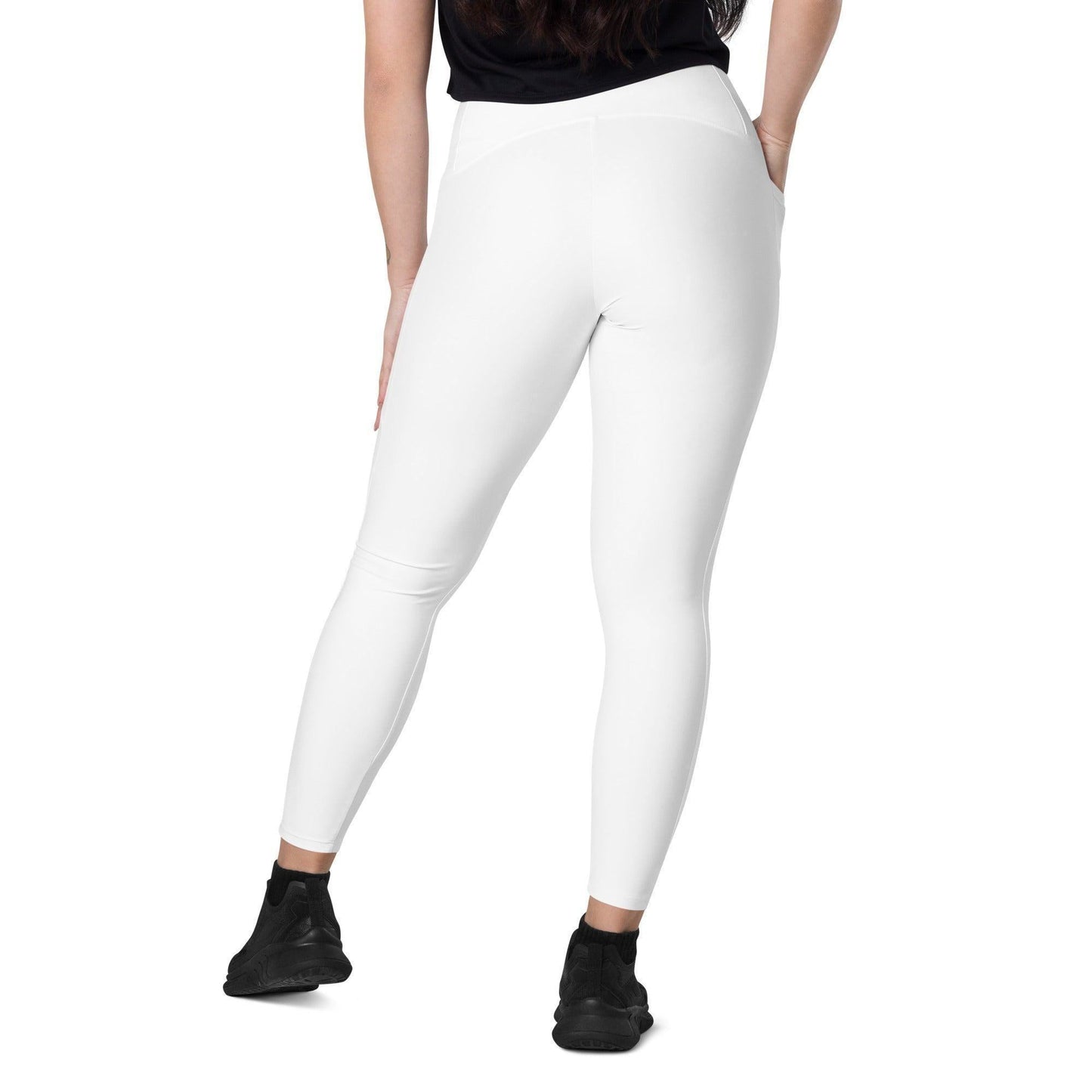 Weiße Damen V-Bund-Leggings mit Taschen V-Bund Leggings 59.99 1 Tasche auf jeder Seite, atmungsaktives Material, Damen, Design, einfarbig, Elastan, Fashion, Hoch tailliert, hoher Tragekomfort, Komfort, Mode, OEKOTEX100, Outfit, Polyester, schmeichelhafter Schnitt, Style, UPF50, V Bund Leggings, weiße, white JLR Design