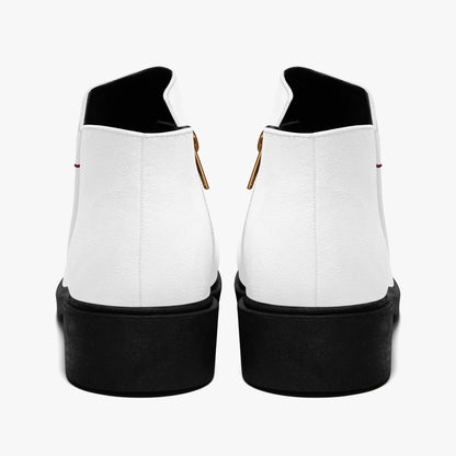 Weiße elegante Reißverschluss-Stiefeletten Stiefeletten JLR Design