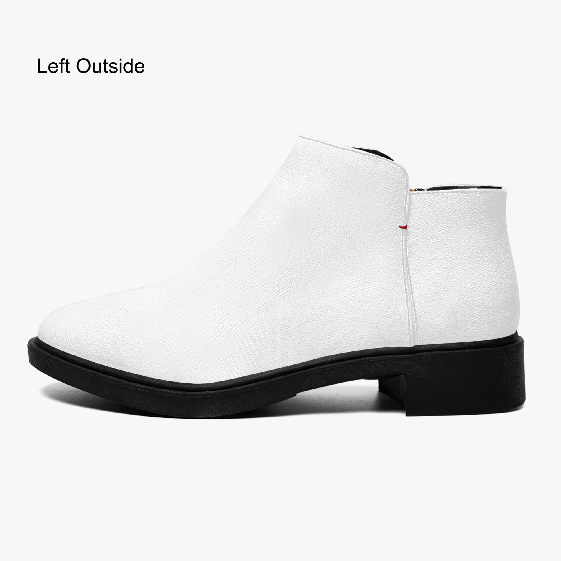 Weiße elegante Reißverschluss-Stiefeletten Stiefeletten JLR Design