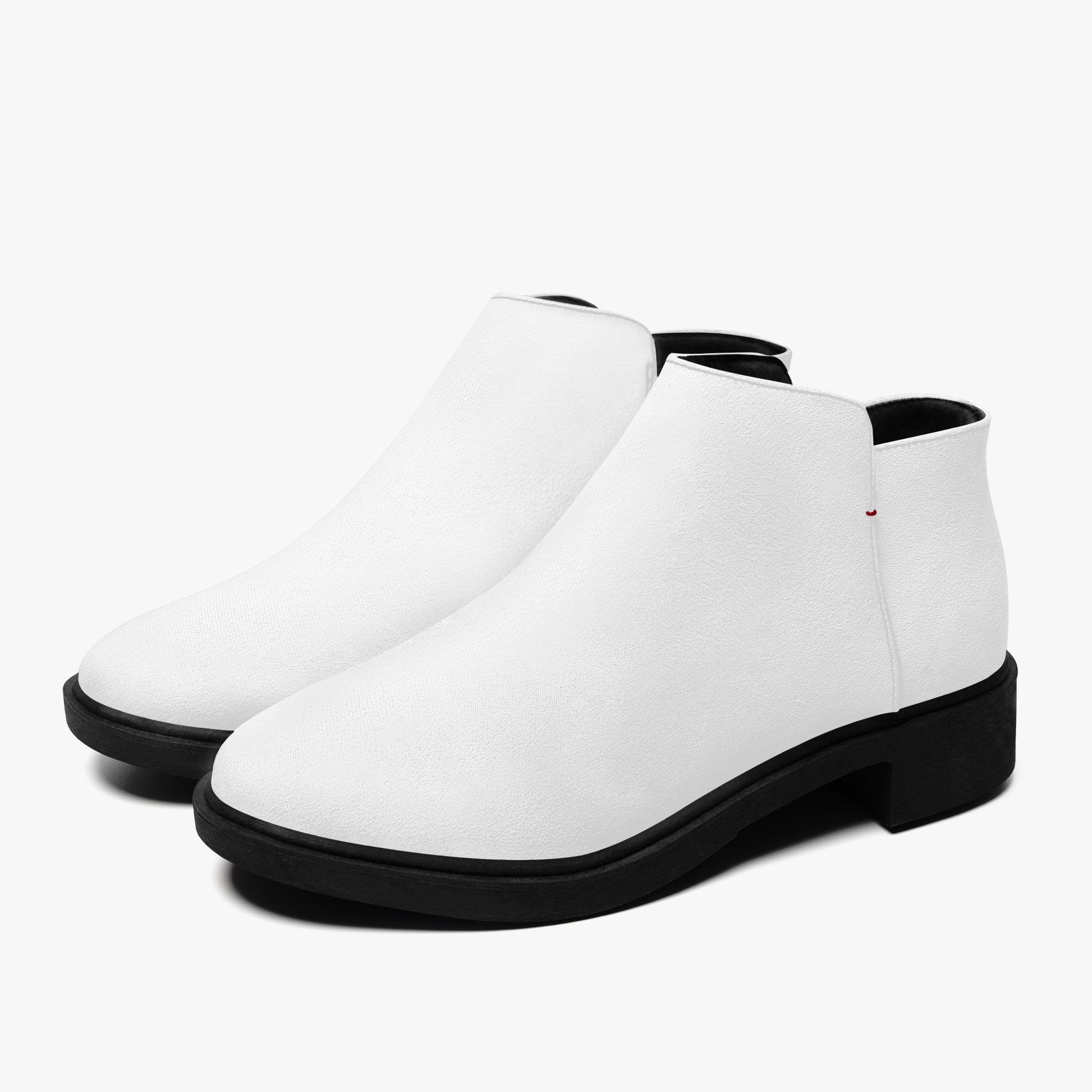 Weiße elegante Reißverschluss-Stiefeletten Stiefeletten JLR Design