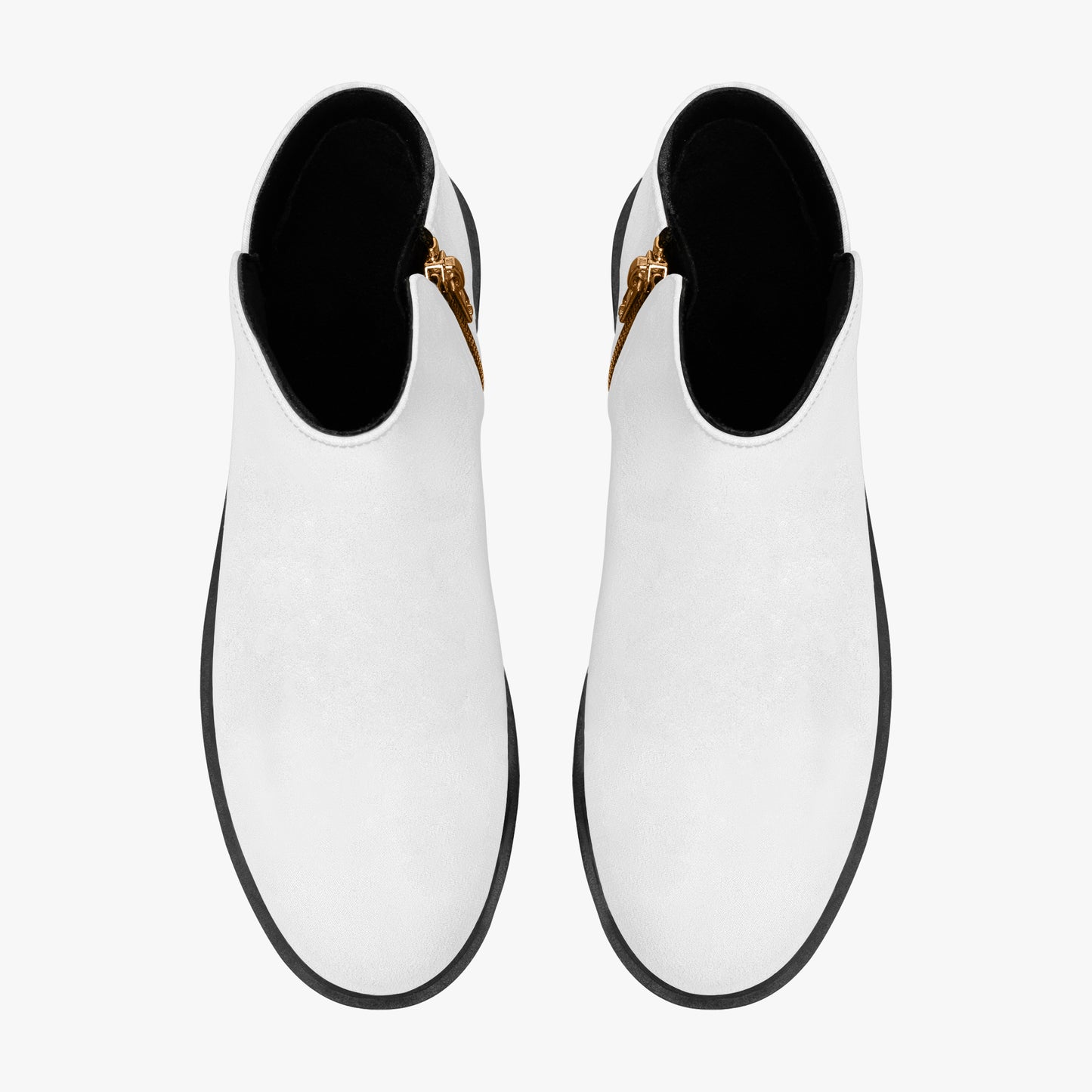 Weiße elegante Reißverschluss-Stiefeletten Stiefeletten JLR Design