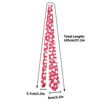 Weiße Herzchen Krawatte Krawatte JLR Design