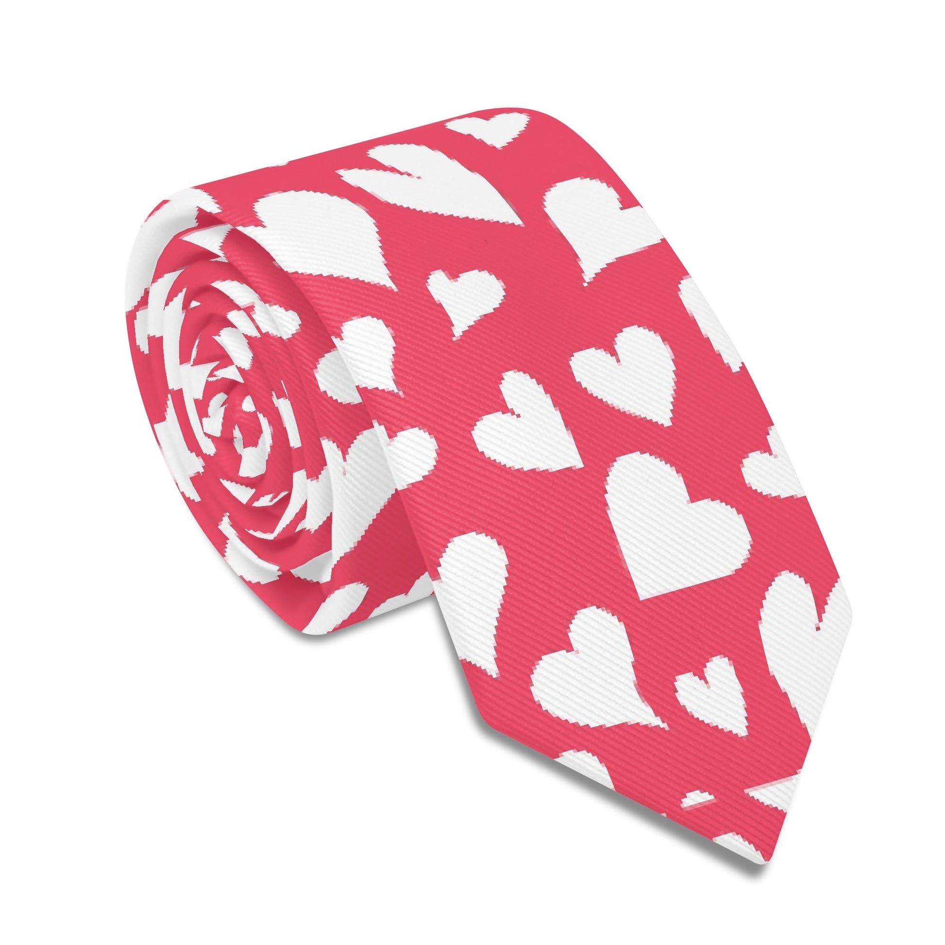 Weiße Herzchen Krawatte Krawatte JLR Design