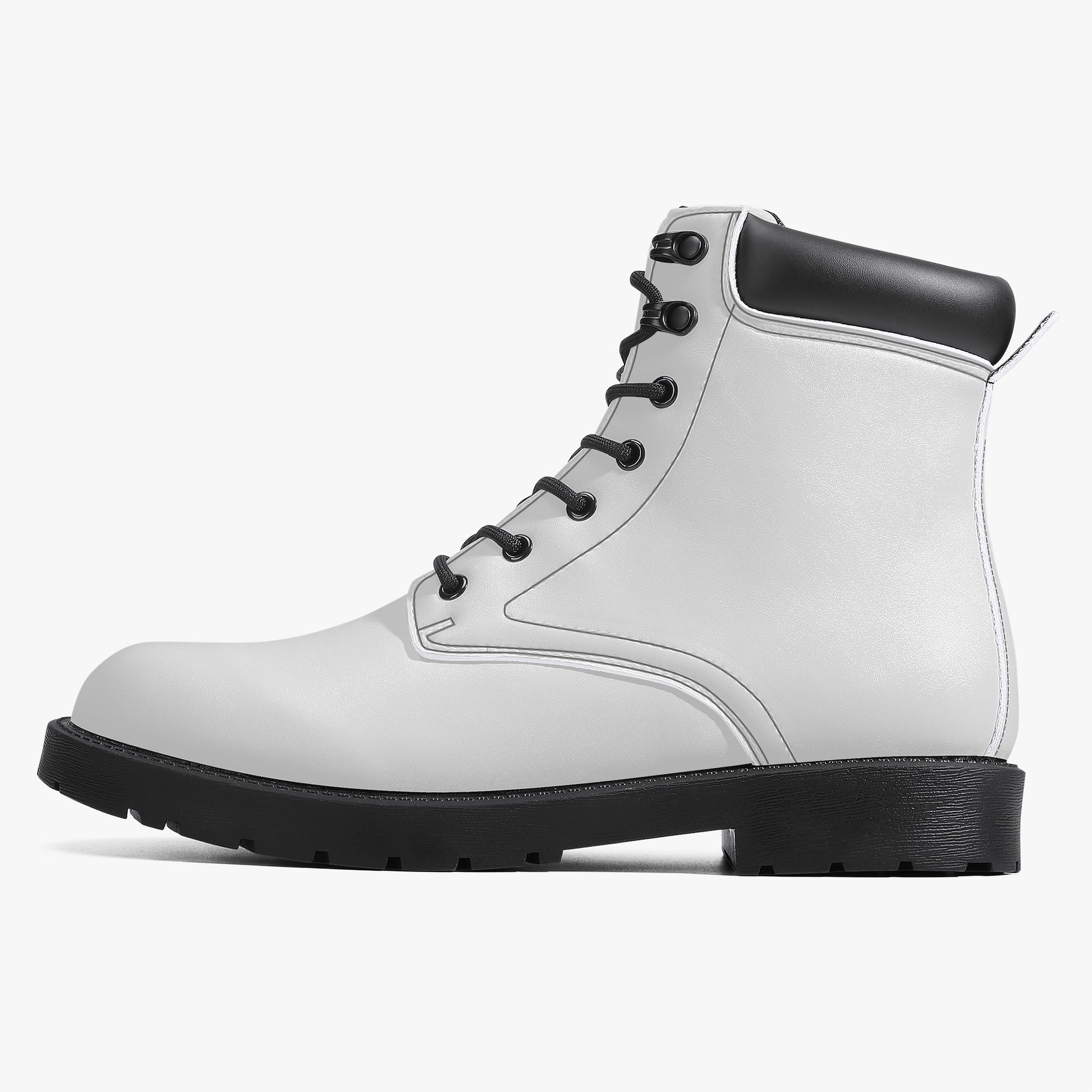 Weiße Leder Boots | Stylische und Warme Winterstiefel Boots JLR Design