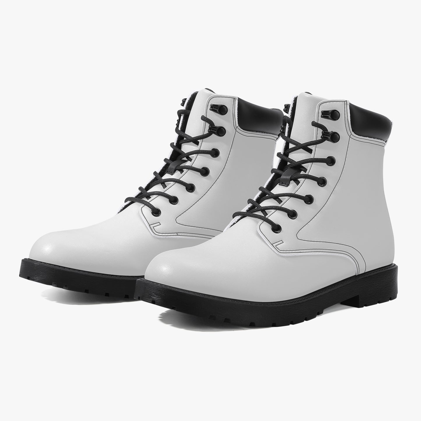 Weiße Leder Boots | Stylische und Warme Winterstiefel Boots JLR Design