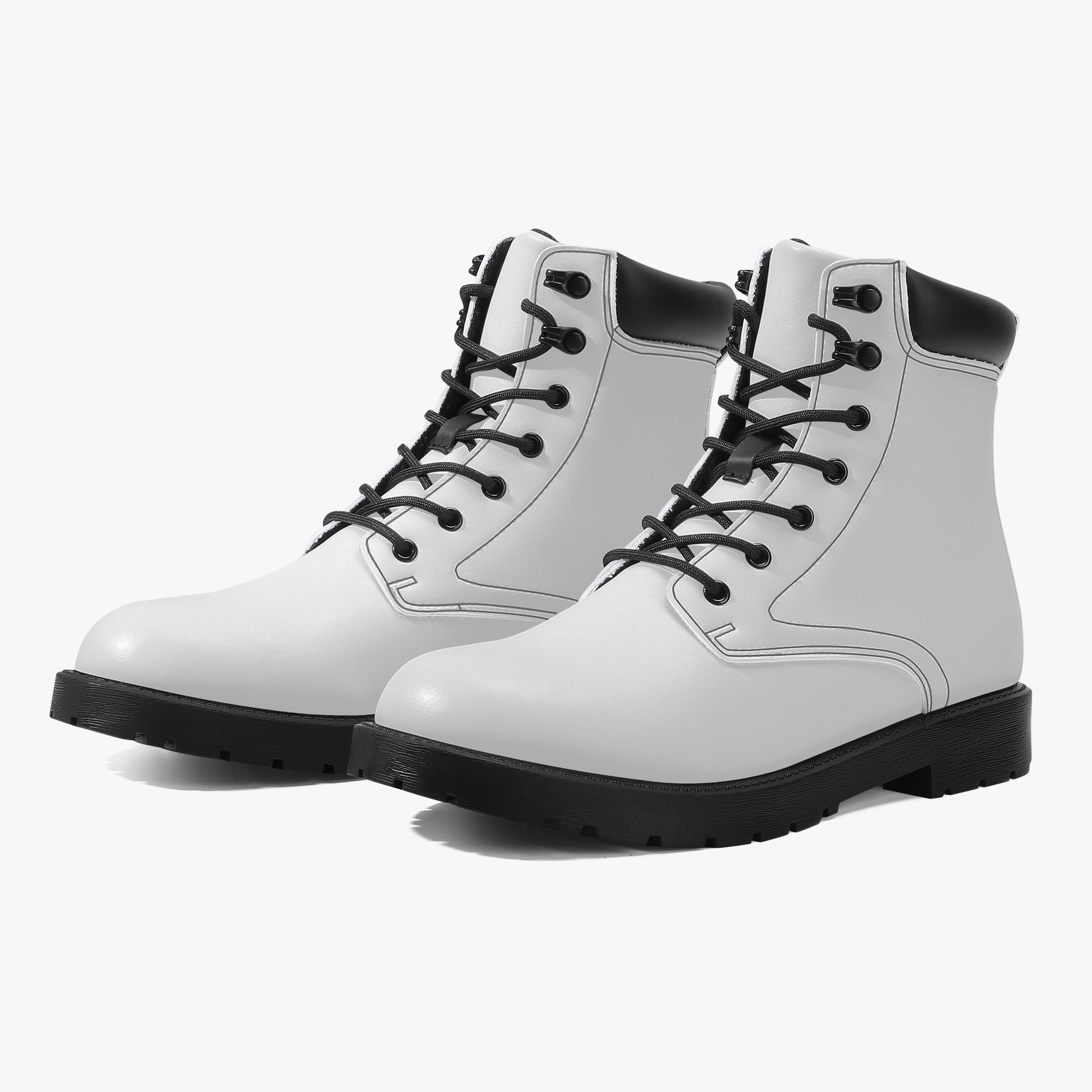 Weiße Leder Boots | Stylische und Warme Winterstiefel Boots JLR Design