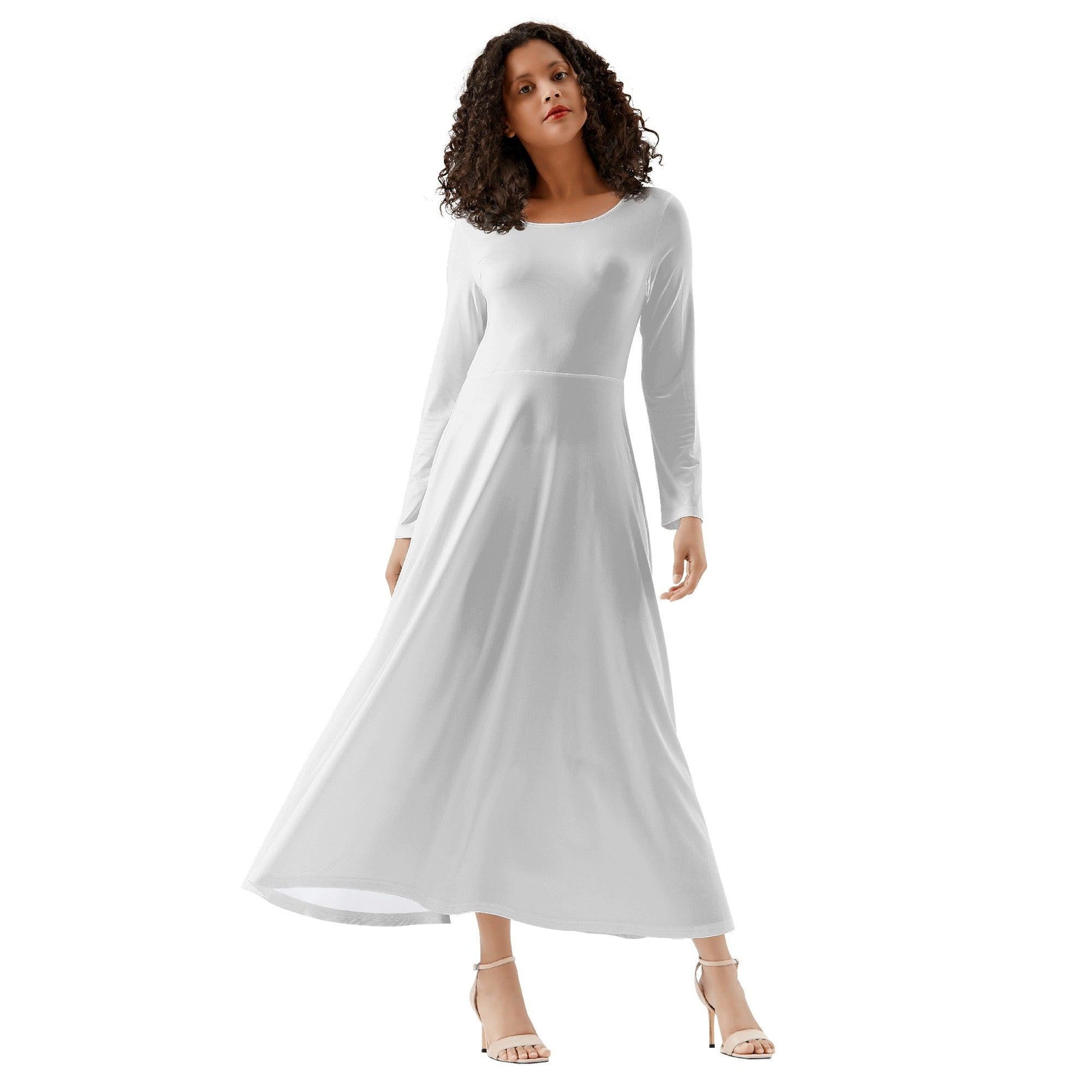 Weißer Long Sleeve Dress Long Sleeve Dress 49.99 Dress, Long, Sleeve, Weiß JLR Design