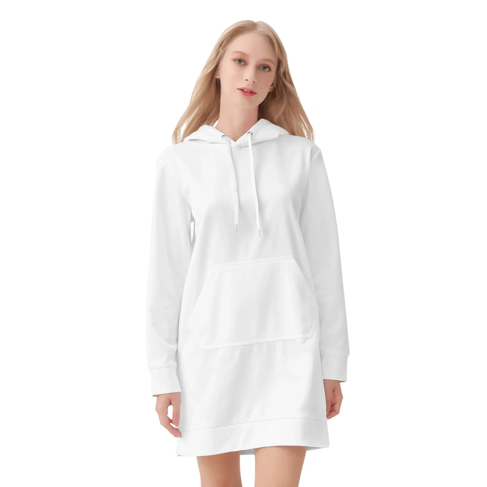 weisser-velvet-hoodie-dress-hoodiekleid-jlr-design-82056 - JLR Design