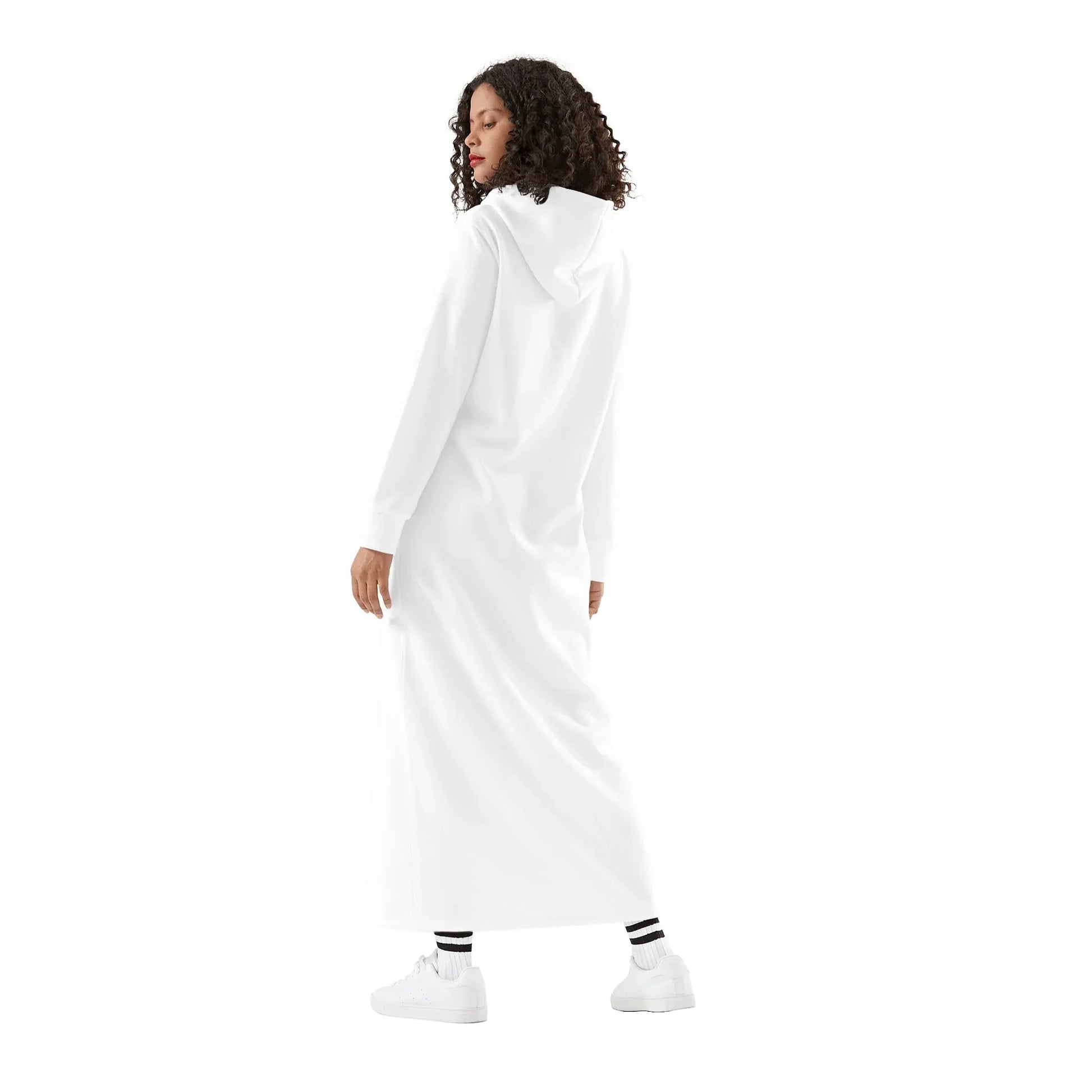 weisses-bequemes-leichtes-hoodie-kleid-hoodiekleid-jlr-design-66067 - JLR Design