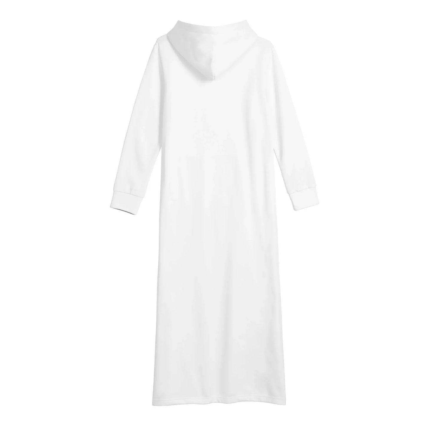 weisses-bequemes-leichtes-hoodie-kleid-hoodiekleid-jlr-design-96357 - JLR Design