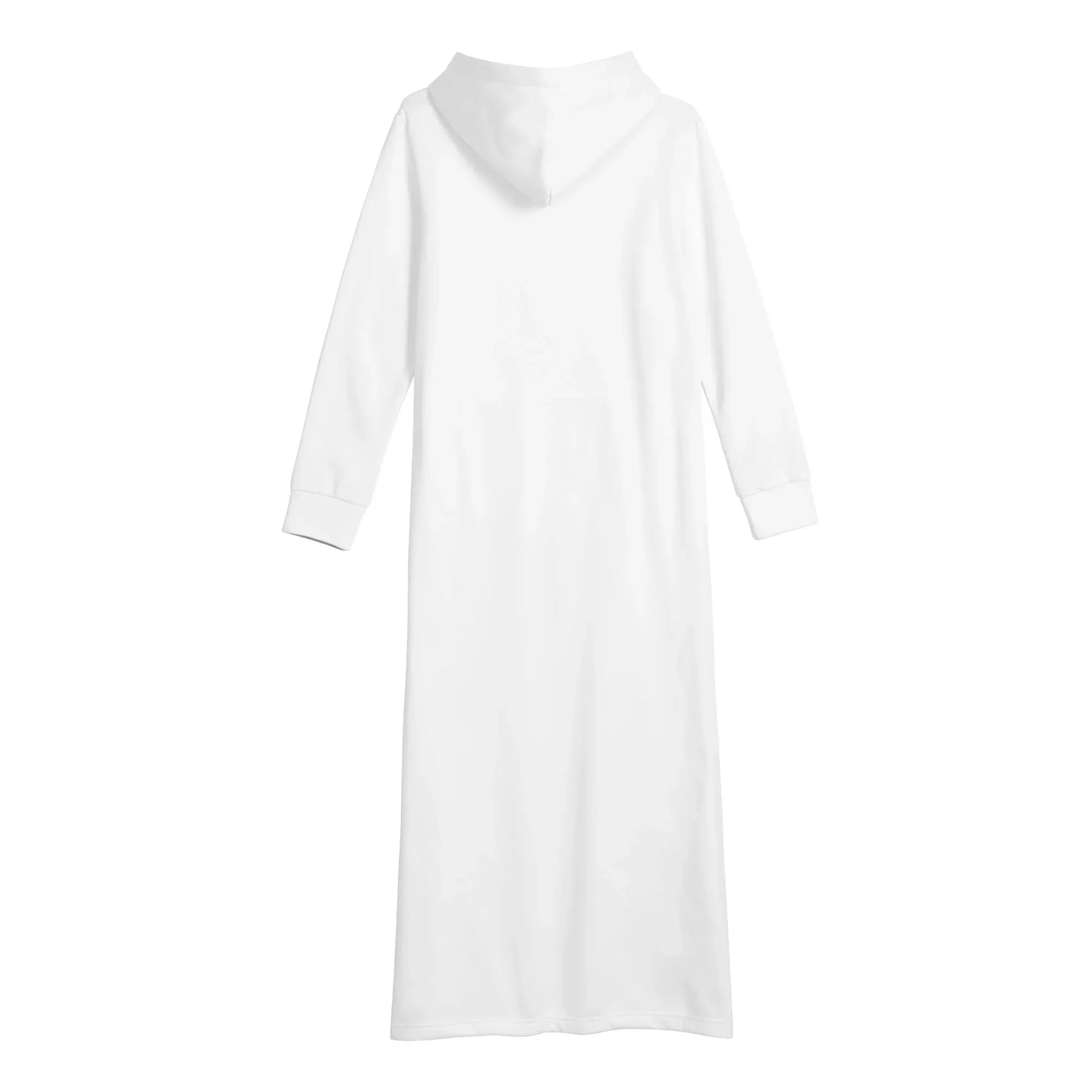 weisses-bequemes-leichtes-hoodie-kleid-hoodiekleid-jlr-design-96357 - JLR Design
