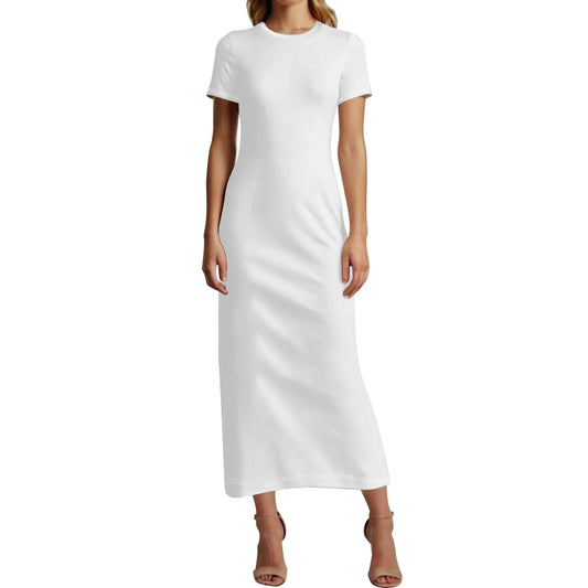 weisses-short-sleeve-long-dress-long-dress-jlr-design-39664 - JLR Design