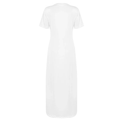 weisses-short-sleeve-long-dress-long-dress-jlr-design-44710 - JLR Design