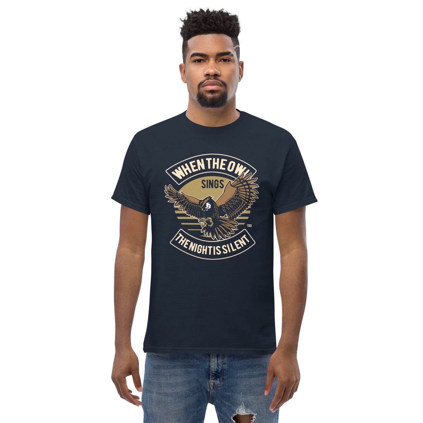 When the Owl sings Herren-T-Shirt T-Shirt 29.99 Herren, Owl, Sing, T-Shirt JLR Design