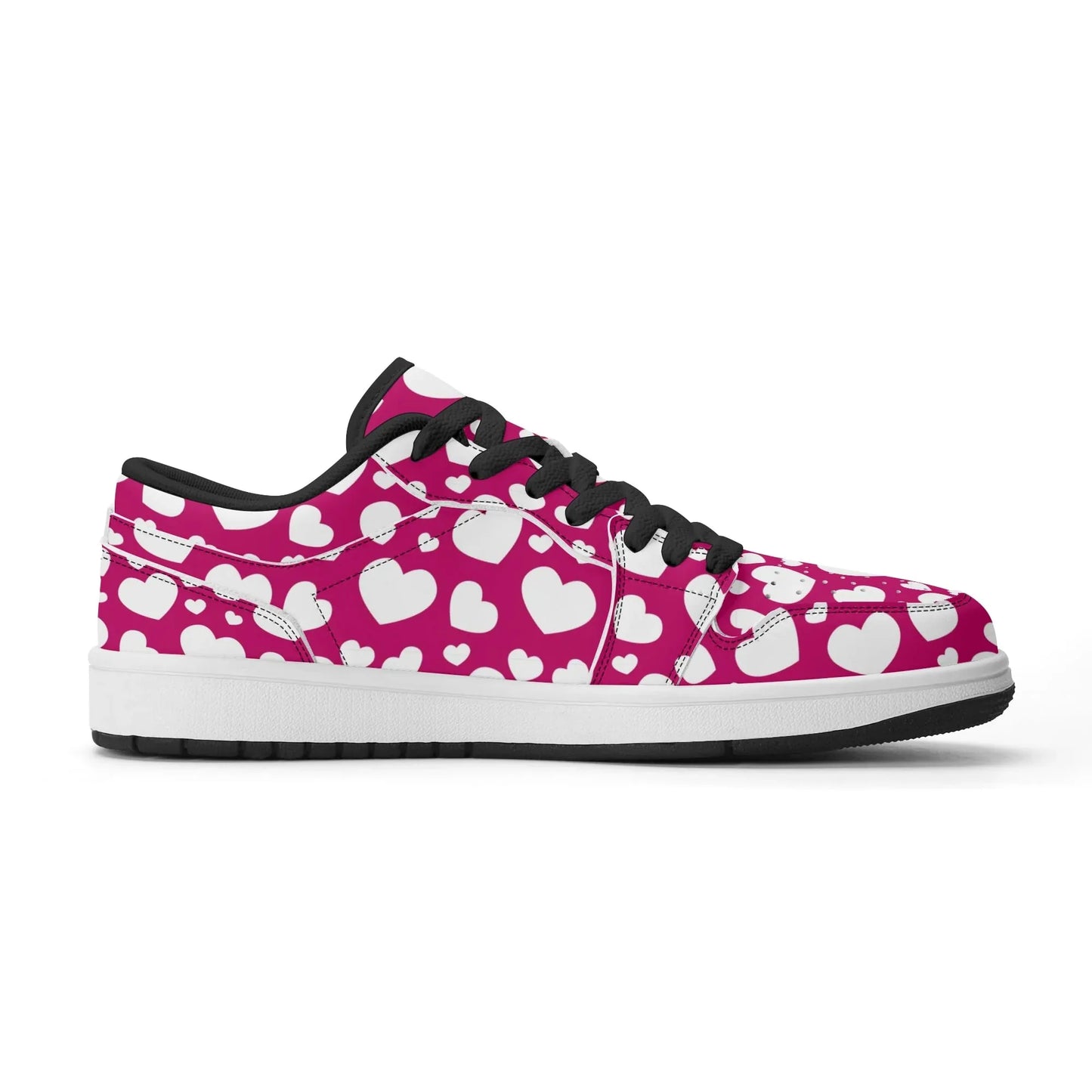 white-hearts-low-top-leder-sneaker-fur-damen-sneaker-jlr-design-86905 - JLR Design