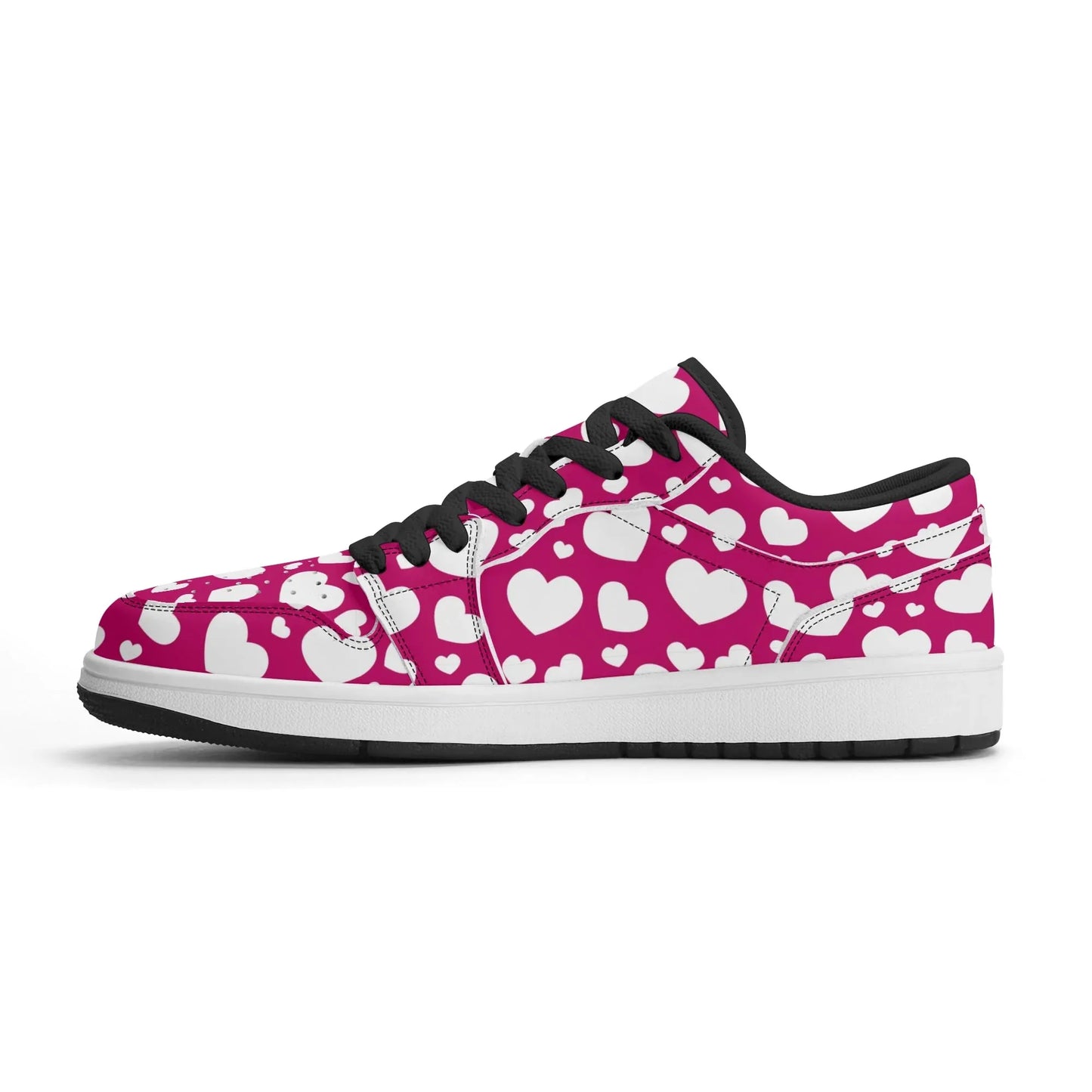 white-hearts-low-top-leder-sneaker-fur-damen-sneaker-jlr-design-52218 - JLR Design