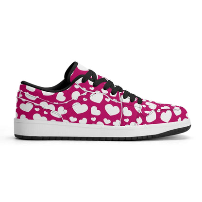 white-hearts-low-top-leder-sneaker-fur-damen-sneaker-jlr-design-63684 - JLR Design