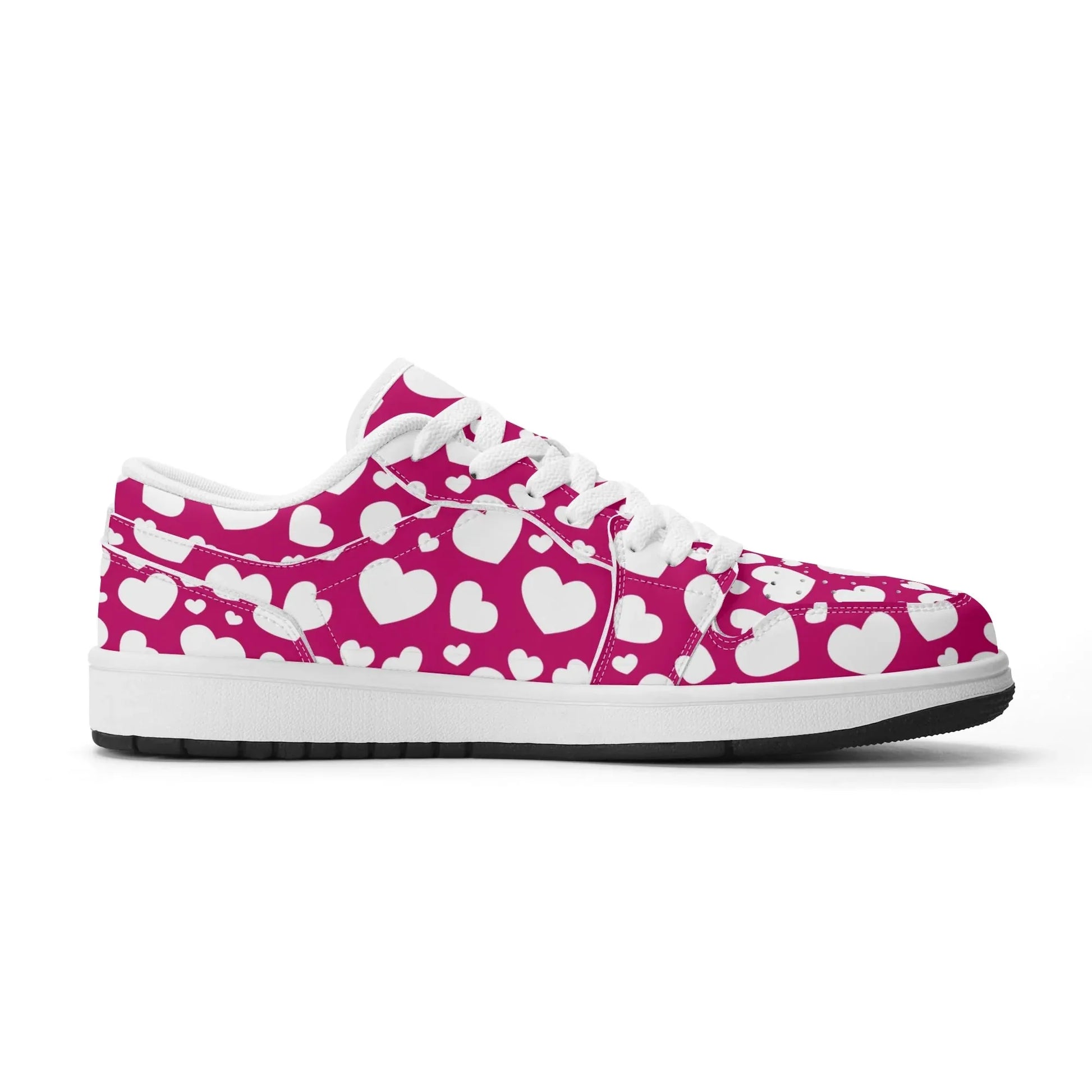 white-hearts-low-top-leder-sneaker-fur-damen-sneaker-jlr-design-66074 - JLR Design