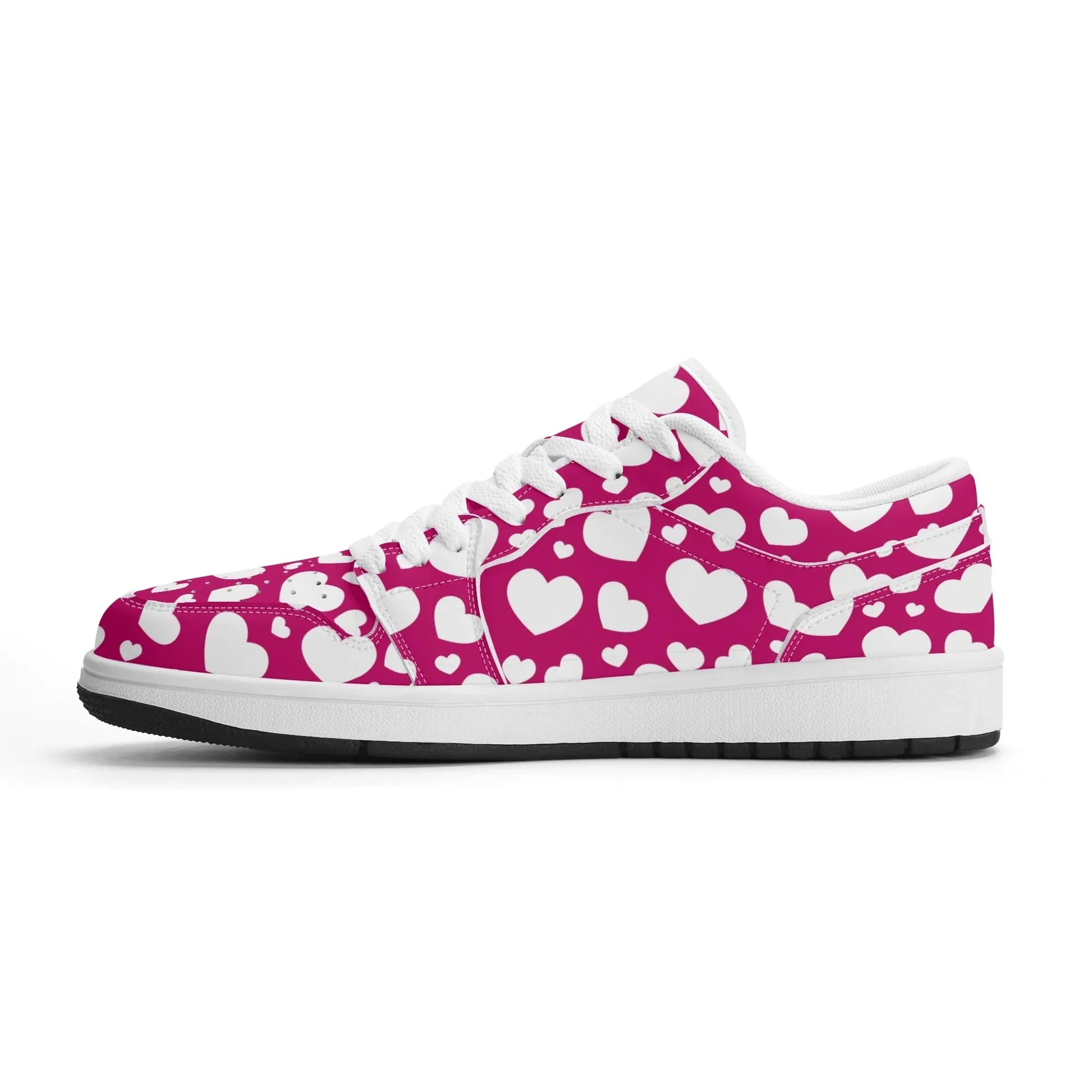 white-hearts-low-top-leder-sneaker-fur-damen-sneaker-jlr-design-63940 - JLR Design