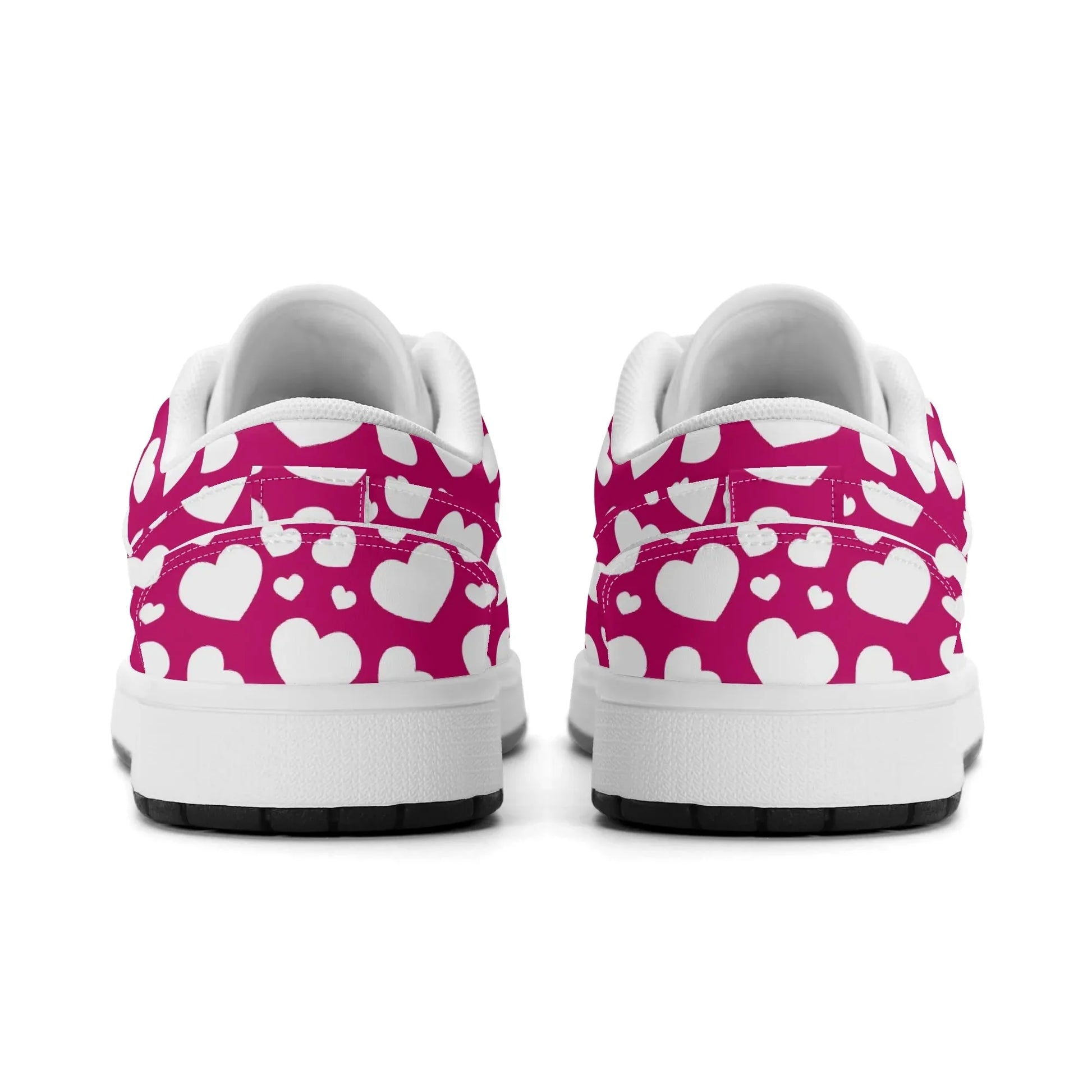 white-hearts-low-top-leder-sneaker-fur-damen-sneaker-jlr-design-92802 - JLR Design