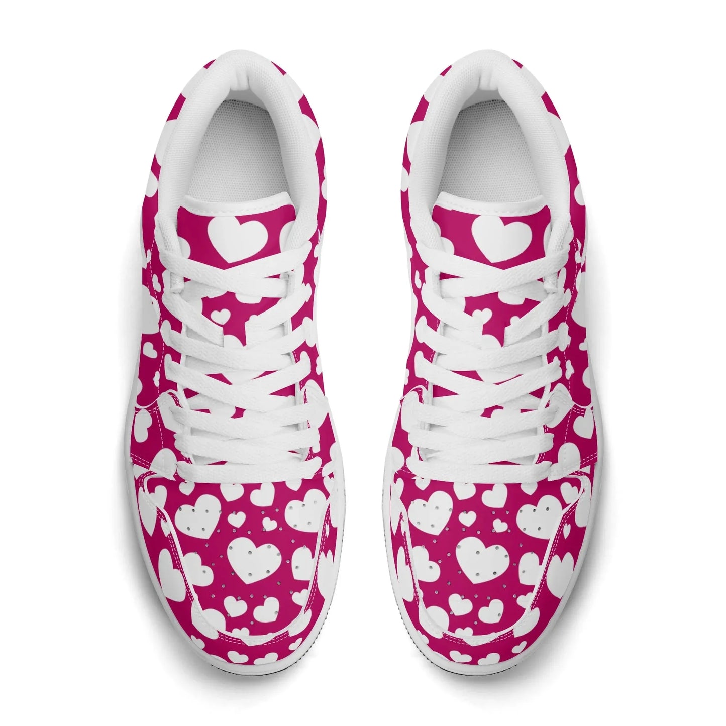 white-hearts-low-top-leder-sneaker-fur-damen-sneaker-jlr-design-17924 - JLR Design