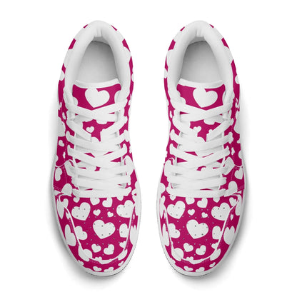 white-hearts-low-top-leder-sneaker-fur-damen-sneaker-jlr-design-17924 - JLR Design