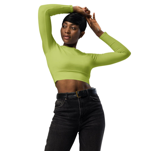Wild Willow Long Sleeve Damen Crop Top Long Sleeve Crop Top JLR Design