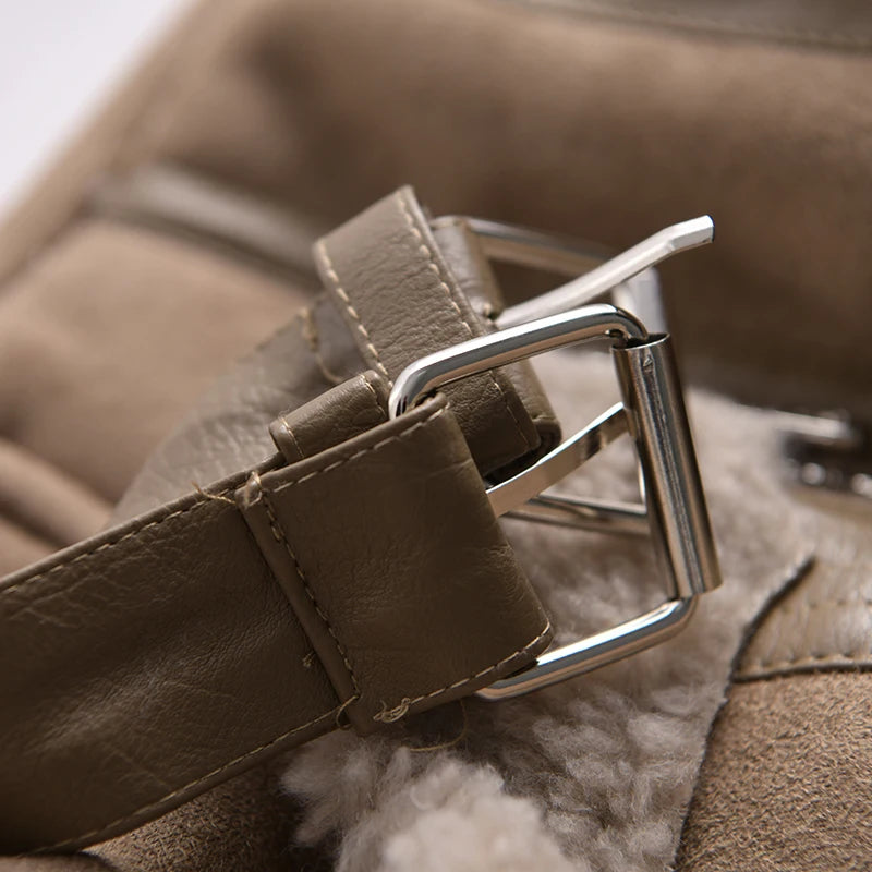 Wildleder-Optik Bikerjacke Jacke JLR Design