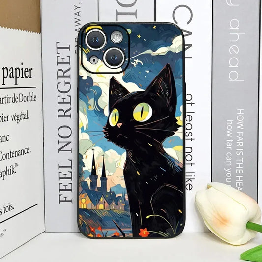wonderful-artistic-black-cat-handyhulle-fur-iphone-7-8-11-12-13-14-15-16-minipluspropromax-handyhulle-jlr-design-27103 - JLR Design