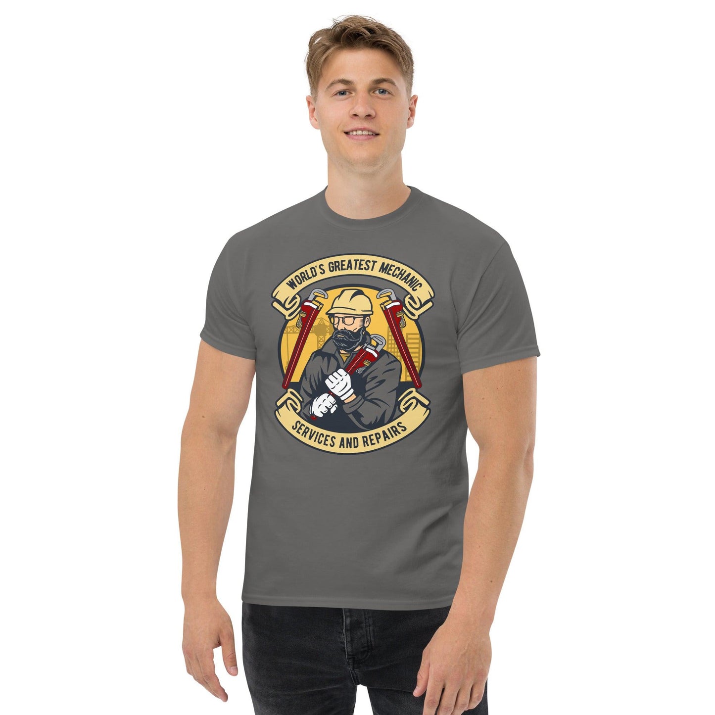 Worlds Greatest Mechanic Herren-T-Shirt T-Shirt 29.99 Greatest, Herren, Mechanic, T-Shirt, World JLR Design