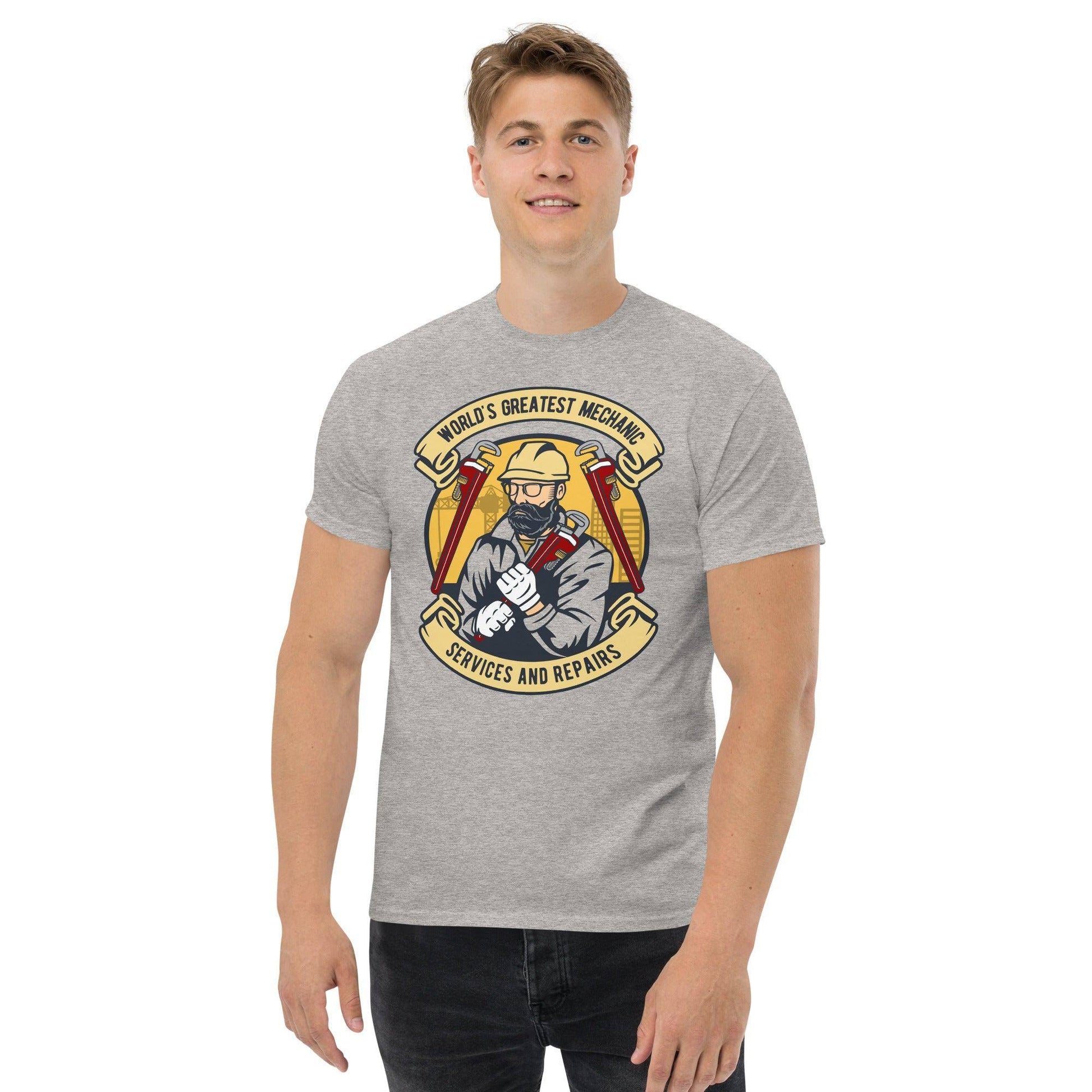worlds-greatest-mechanic-herren-t-shirt-t-shirt-jlr-design-92321 - JLR Design