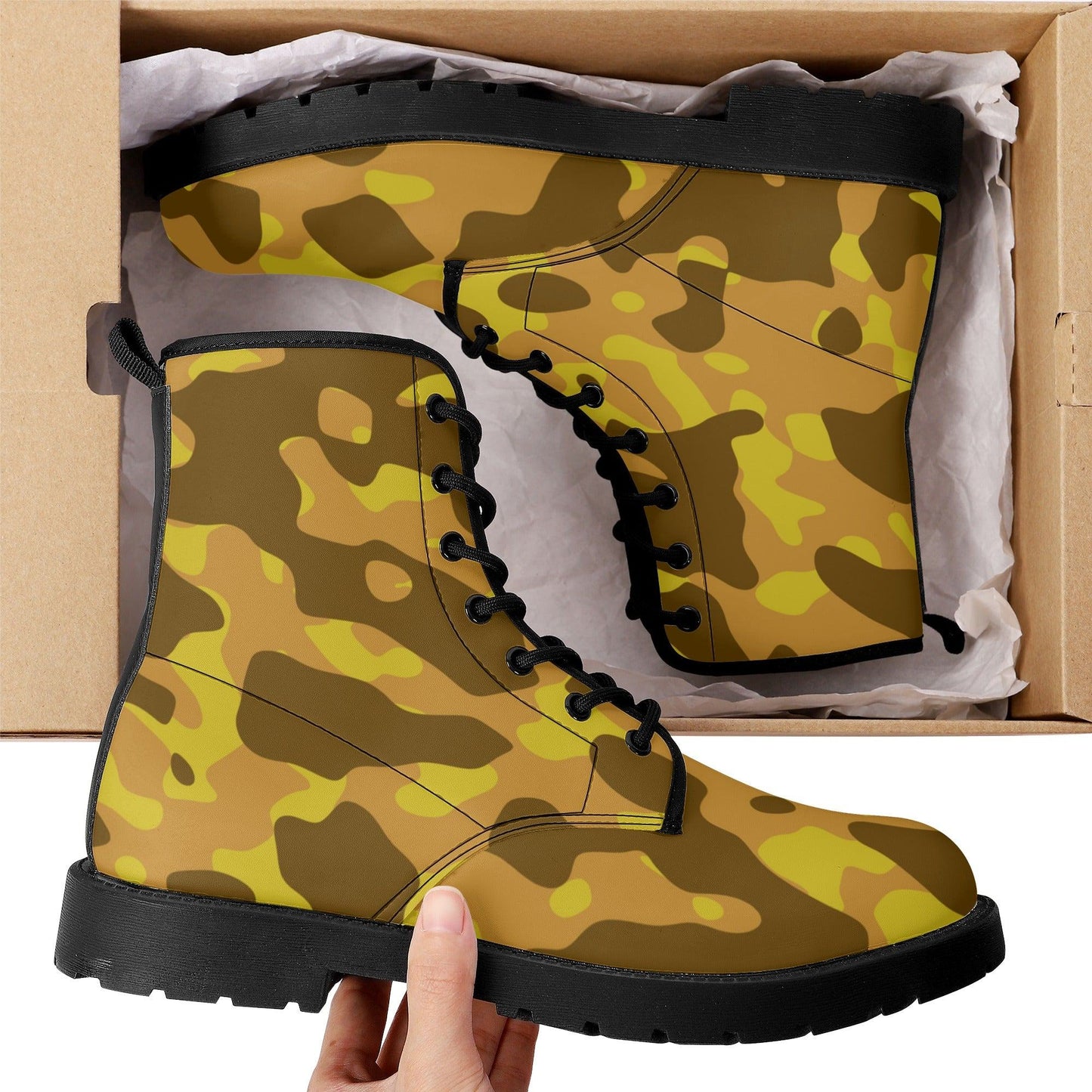 Yellow Camouflage Damen Stiefel Stiefel 74.99 Camouflage, Damen, Stiefel, Yellow JLR Design