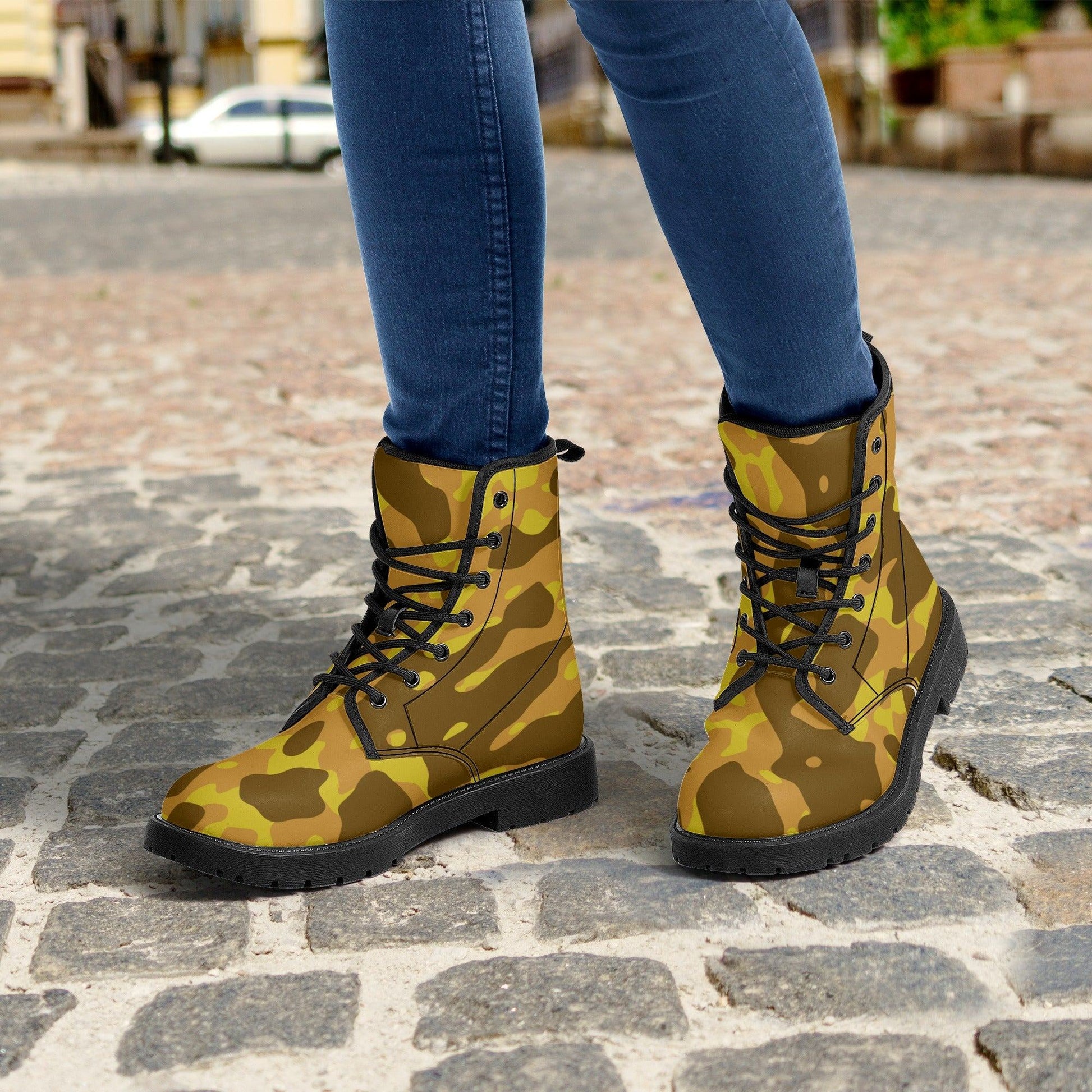 Yellow Camouflage Damen Stiefel Stiefel 74.99 Camouflage, Damen, Stiefel, Yellow JLR Design