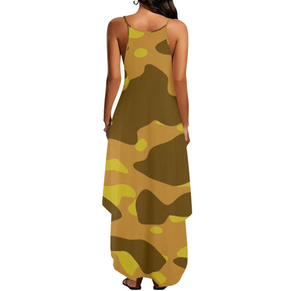 Yellow Camouflage elegantes ärmelloses Abendkleid Abendkleid 77.99 Abendkleid, Camouflage, Elegant, yellow, ärmellos JLR Design