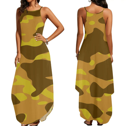 Yellow Camouflage elegantes ärmelloses Abendkleid Abendkleid 77.99 Abendkleid, Camouflage, Elegant, yellow, ärmellos JLR Design