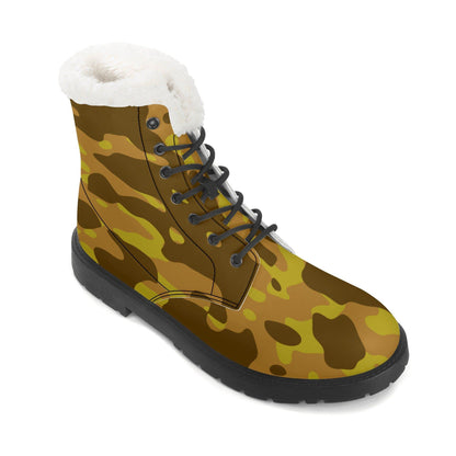 Yellow Camouflage Faux Fur Stiefel für Herren Lederstiefel 92.99 Camouflage, Faux, Fur, Herren, Lederstiefel, Yellow JLR Design