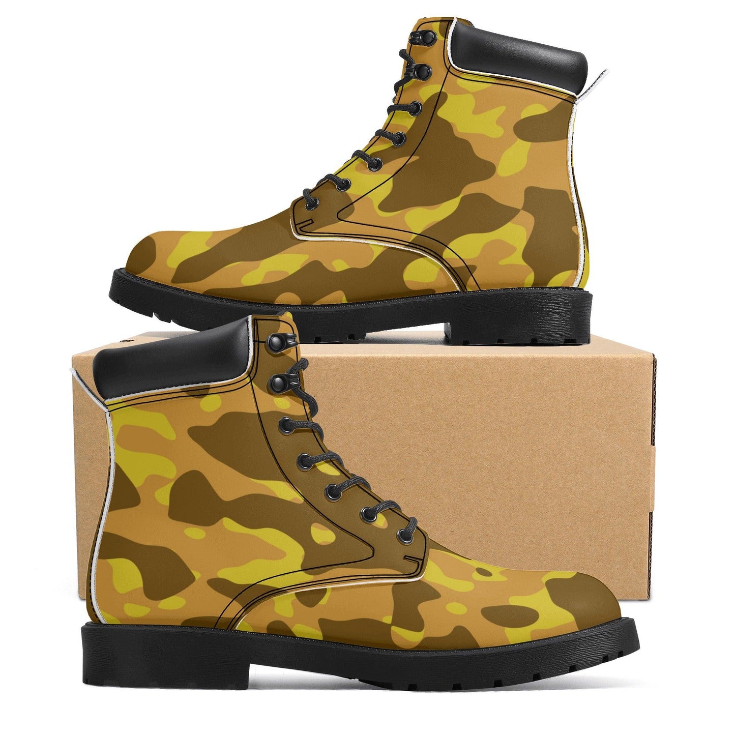 Yellow Camouflage Ganzjahres Stiefel für Damen Lederstiefel 82.99 Camouflage, Damen, Ganzjahres, Lederstiefel, Yellow JLR Design