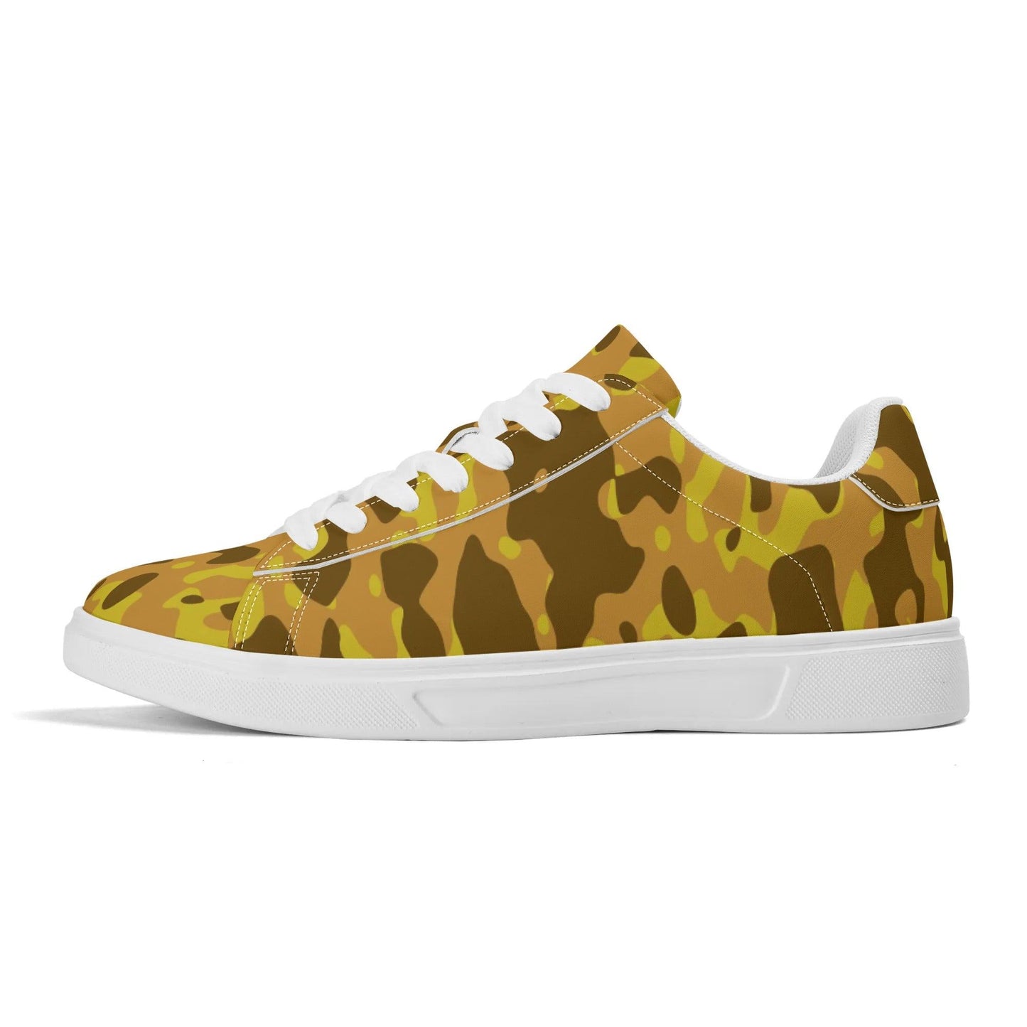 Yellow Camouflage Low Top Leather Sneaker Low Top Sneaker 83.99 Camouflage, Leather, Low, Sneaker, Top, yellow JLR Design