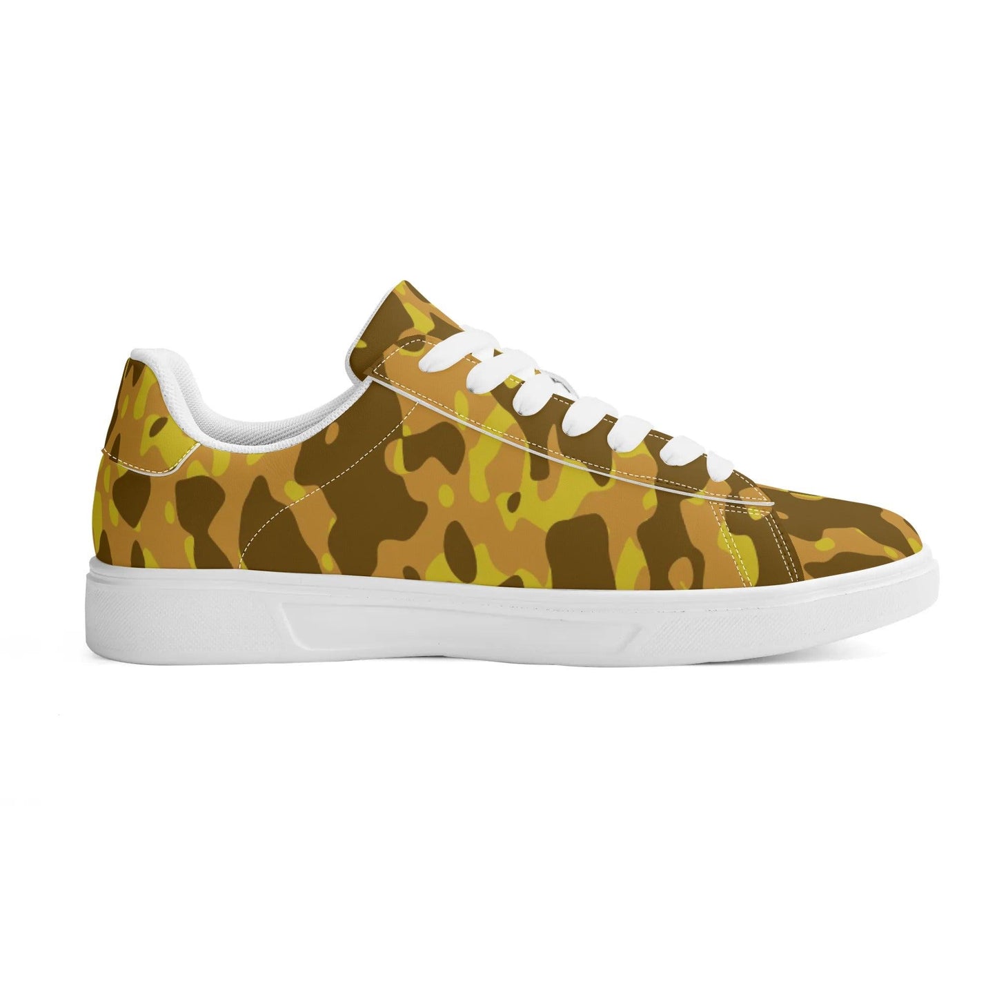 Yellow Camouflage Low Top Leather Sneaker Low Top Sneaker 83.99 Camouflage, Leather, Low, Sneaker, Top, yellow JLR Design