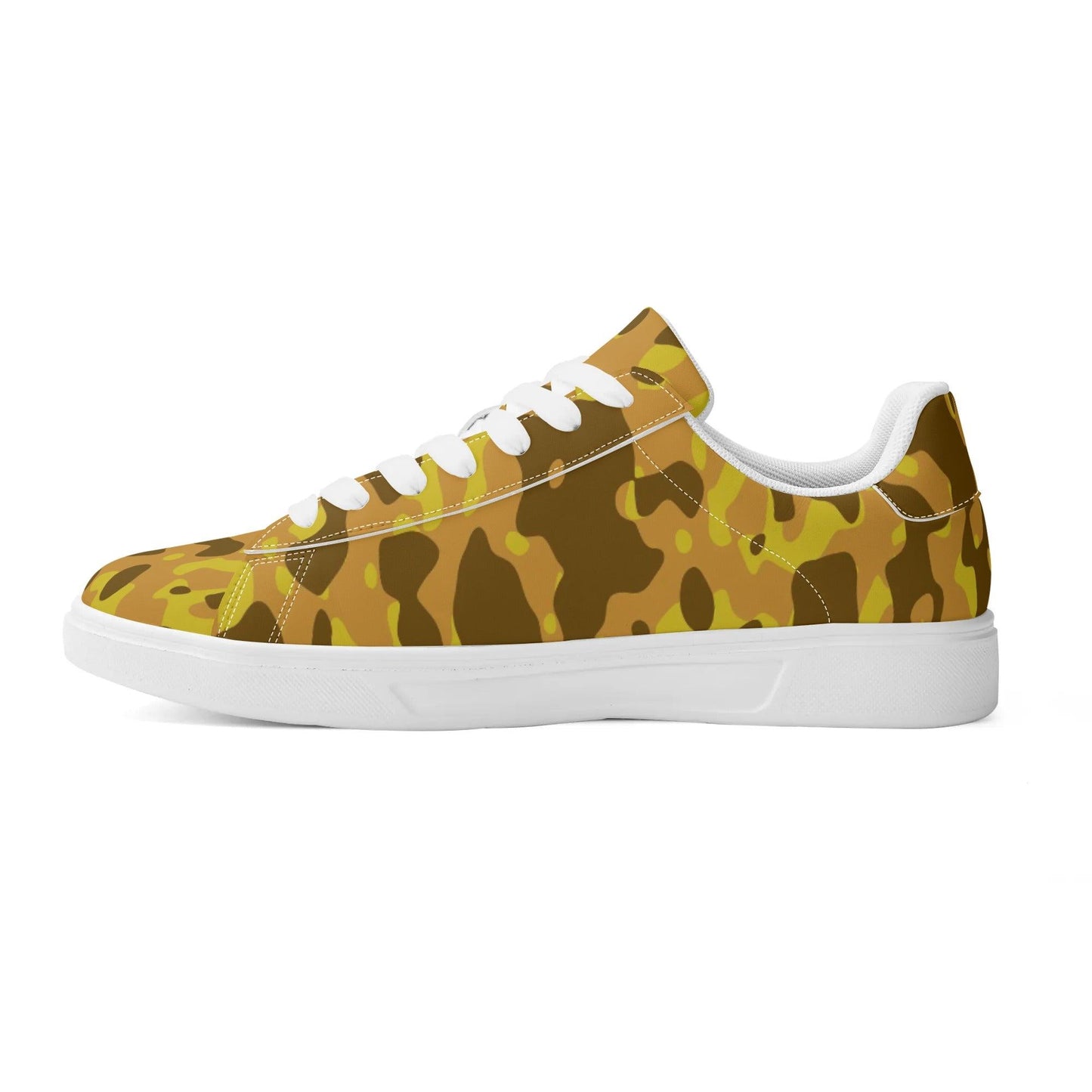 Yellow Camouflage Low Top Leather Sneaker Low Top Sneaker 83.99 Camouflage, Leather, Low, Sneaker, Top, yellow JLR Design