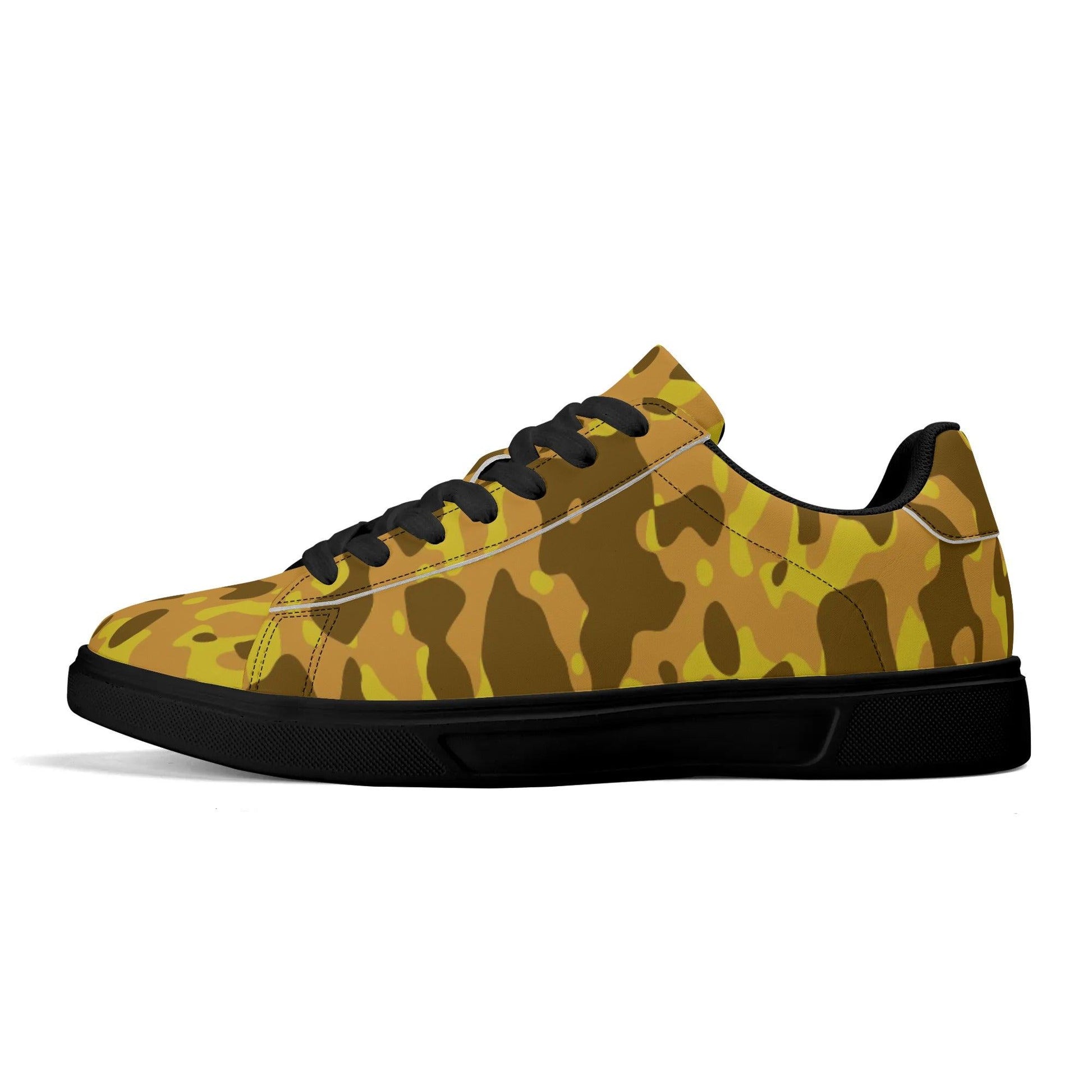 Yellow Camouflage Low Top Leather Sneaker Low Top Sneaker 83.99 Camouflage, Leather, Low, Sneaker, Top, yellow JLR Design