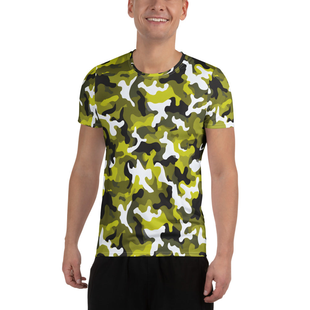Yellow Camouflage v1 Sport-T-Shirt für Herren Sport T-Shirt JLR Design