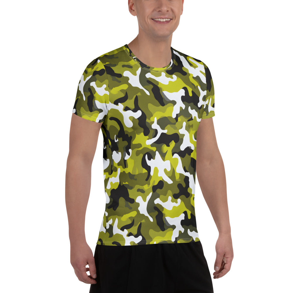 Yellow Camouflage v1 Sport-T-Shirt für Herren Sport T-Shirt JLR Design